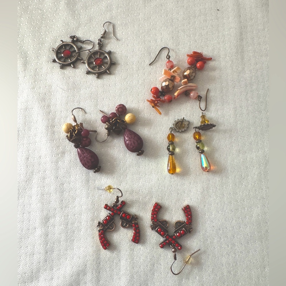 Bargain time - Fun Multicolor pierced Earring Set